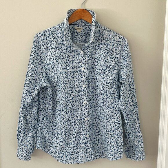 L.L. Bean Women’s Floral Button Down Shirt Size XL - Picture 1 of 7